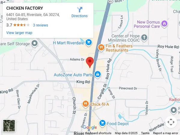 Location, 6401 GA-85, Riverdale, GA 30274, United States