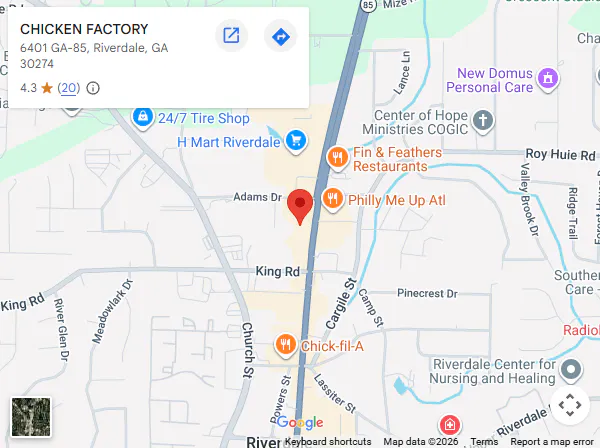 Location, 6401 GA-85, Riverdale, GA 30274, United States